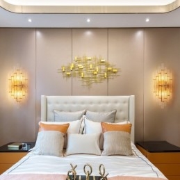 Hotel Light Luxus kristály fali lámpa Posta modern személyiség Nappali folyosó bejárata Háttér fali lámpa hálószoba Éjjeli dekorációs lámpák