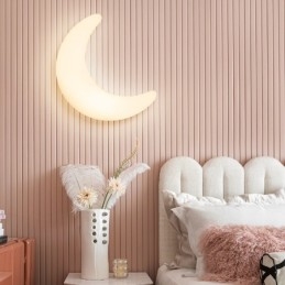 20W Nordic Indoor Moon Shape Gyerekszobák Falikar Mennyezeti lámpák