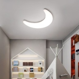 20W Nordic Indoor Moon Shape Gyerekszobák Falikar Mennyezeti lámpák
