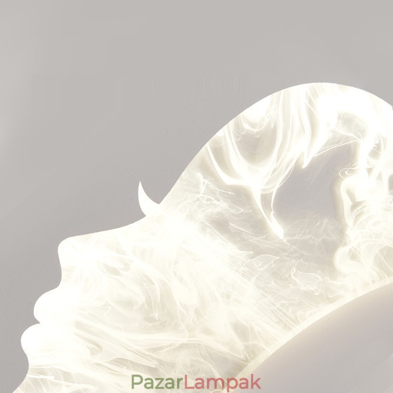 Beltéri szép lányok bal oldali jobb oldali fali lámpával