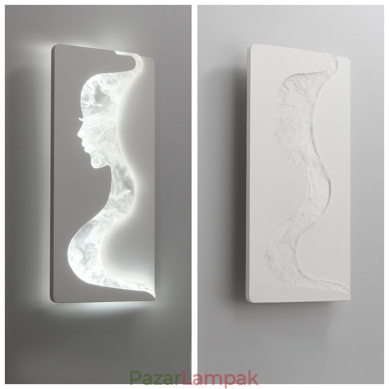 Beltéri szép lányok bal oldali jobb oldali fali lámpával