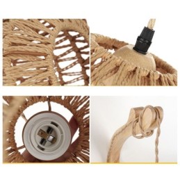 Amerikai retro falikar 3M kender kötél függő vonal papír kötél szőtt lámpaernyő