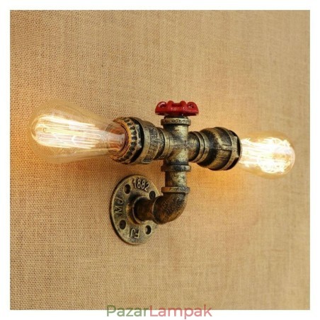 Vintage Retro Water Pipe Ipari Sconces fali lámpa Vintage Retro Water Pipe Ipari Sconces fali lámpa