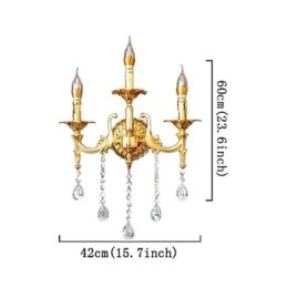 Európai fali lámpa Luxus falilámpa Crystal Drop dekorációs lámpa éjjeli világítás