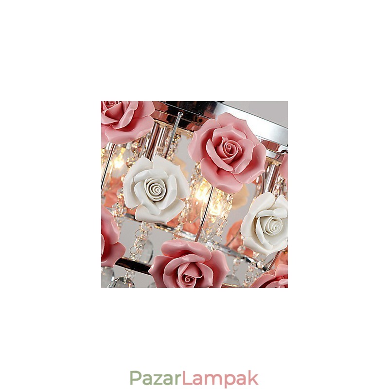 Country Crystal galvanizált fém süllyesztett tartó