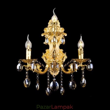Európai divatos fali lámpa Luxus kristálycsepp falikar világítás Európai divatos fali lámpa Luxus kristálycsepp falikar világítás
