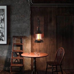 Amerikai Vintage fali lámpa Ipari LOFT falilámpa tömör fa üveg lámpa