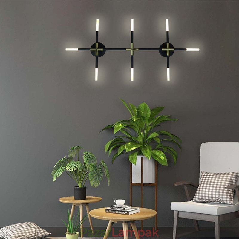 Fali lámpa illesztése, meleg fehér kreatív falikar DIY kombinált lámpa