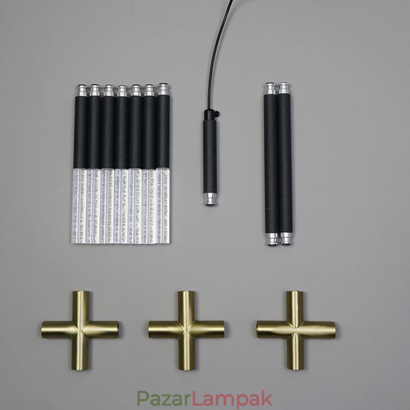 Fali lámpa illesztése, meleg fehér kreatív falikar DIY kombinált lámpa