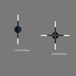 Fali lámpa Modern minimalista meleg fehér kreatív falikar