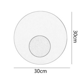 Nordic Wall Light fekete arany kerek, teljes vörösréz falikar