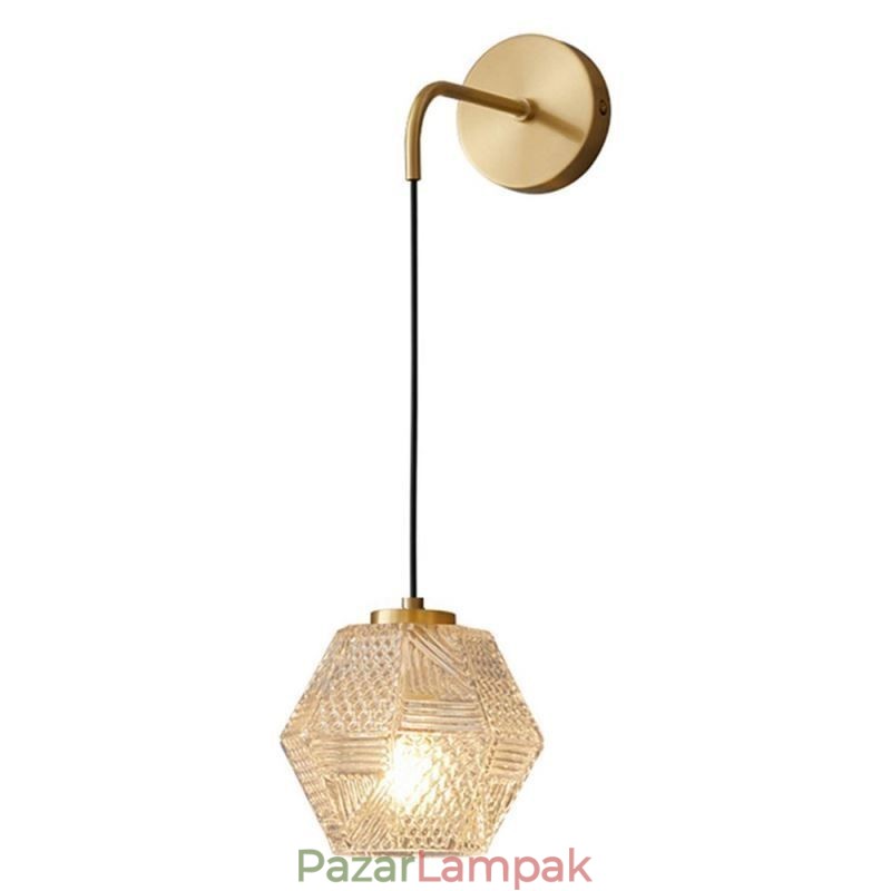 Modern fali lámpa kreatív üveg falikar lámpa