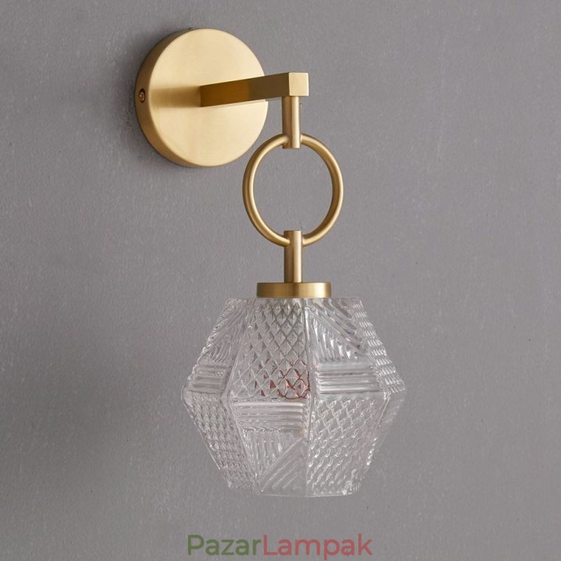 Modern fali lámpa kreatív üveg falikar lámpa