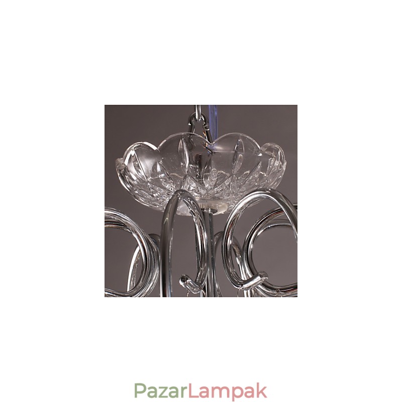 Hagyományos klasszikus kristály króm fém csillár