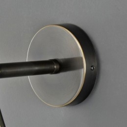 Modern Globe falilámpa üvegfali lámpa, fekete vízcsepp fali lámpa