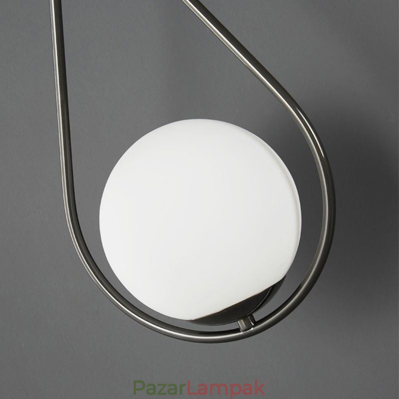 Modern Globe falilámpa üvegfali lámpa, fekete vízcsepp fali lámpa