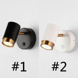 Modern forgó fali lámpa, minimalista lámpatest