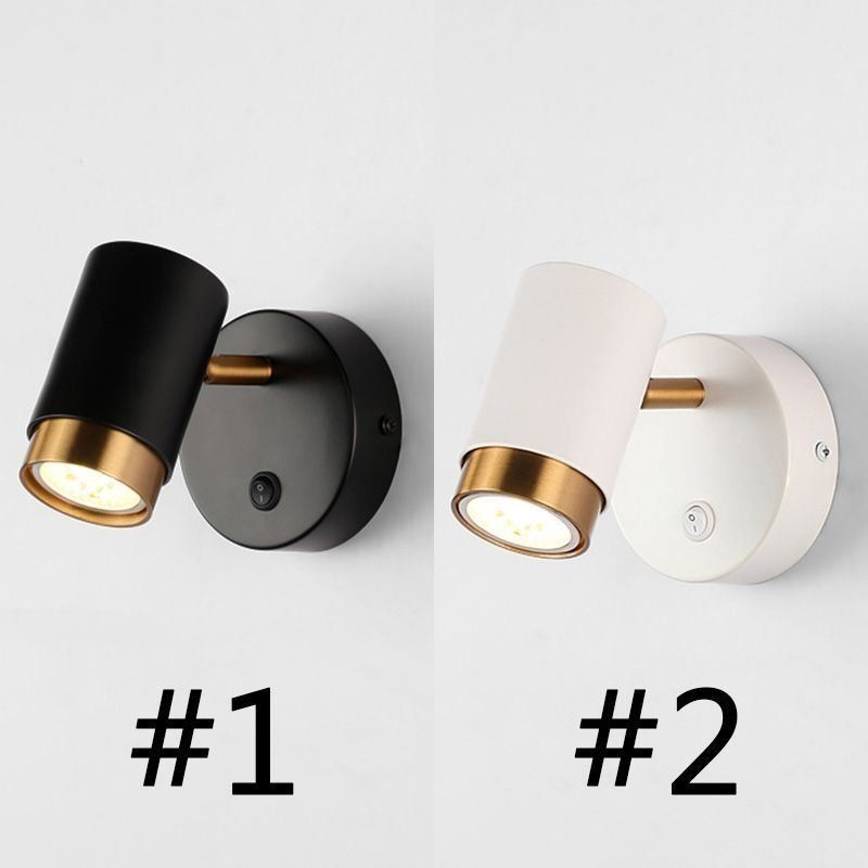 Modern forgó fali lámpa, minimalista lámpatest