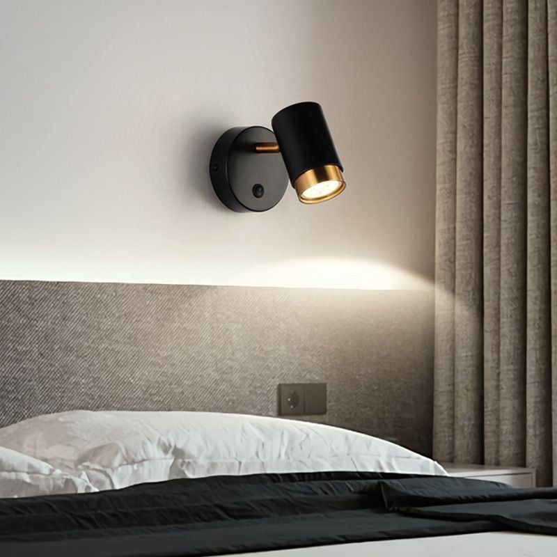 Modern forgó fali lámpa, minimalista lámpatest