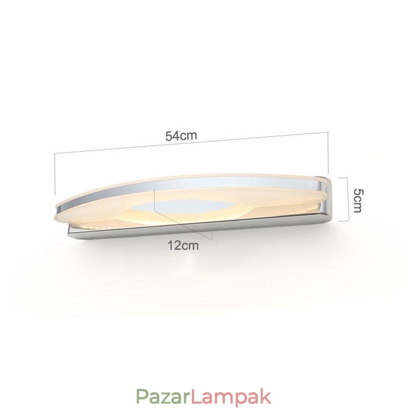 Modern tükör világítás Falikar fürdőszobai világítás rozsdamentes acélból