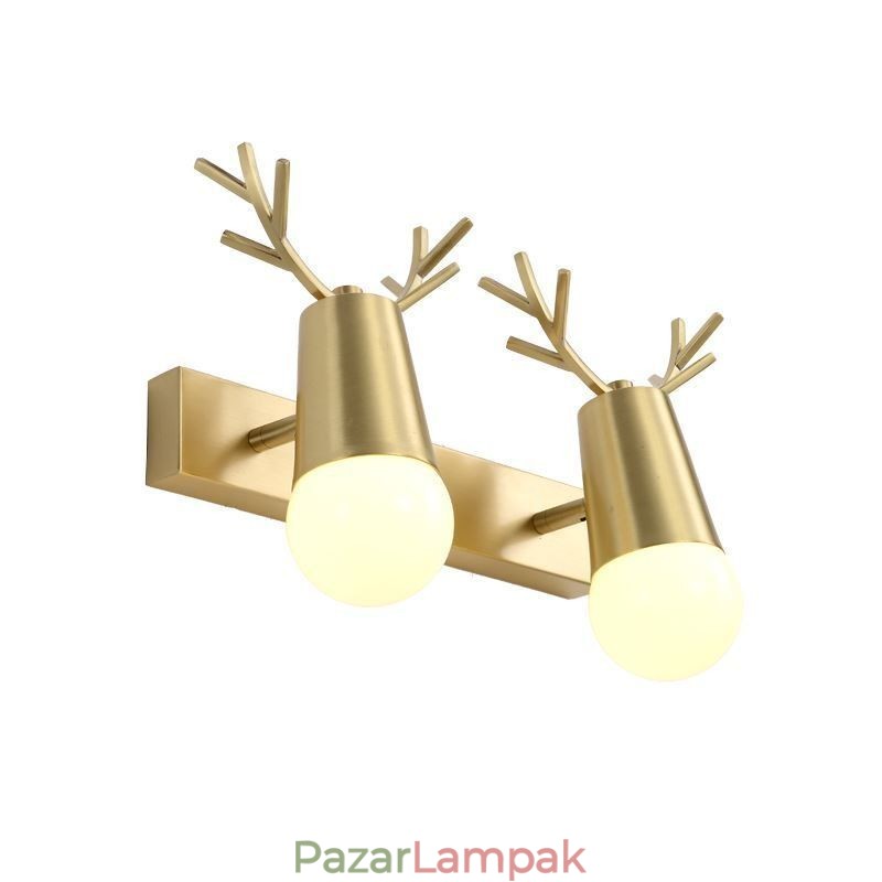 Nordic sárgaréz fali lámpa tükör első lámpa