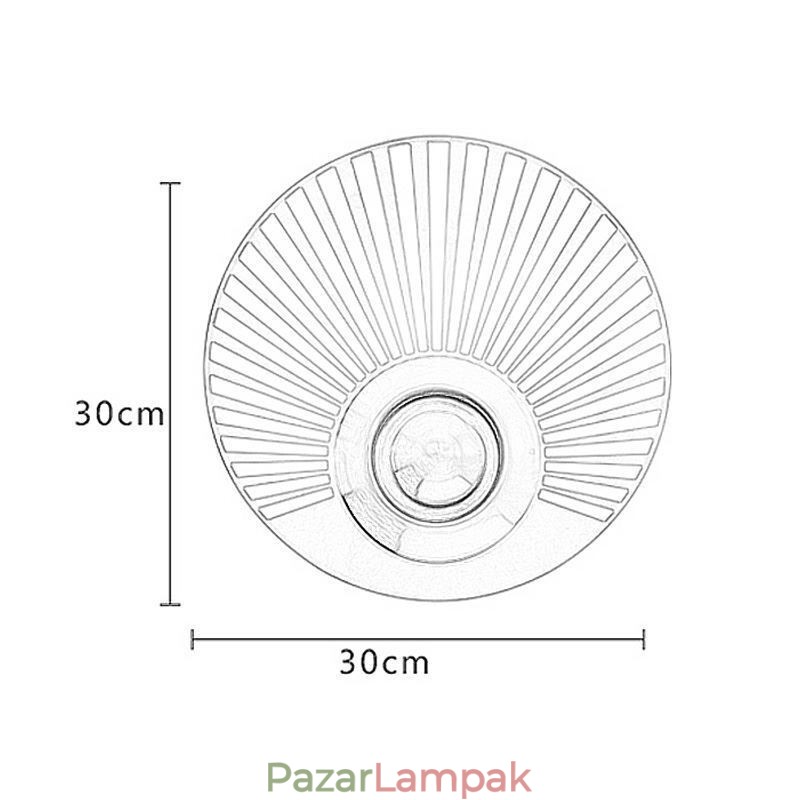 Skandináv sárgaréz fali lámpa, üreges, kerek alakú lámpa