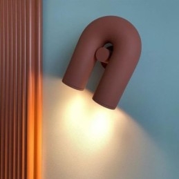 Falikar U alakú, minimalista kreatív fali lámpa 90 forgatható lámpaernyő