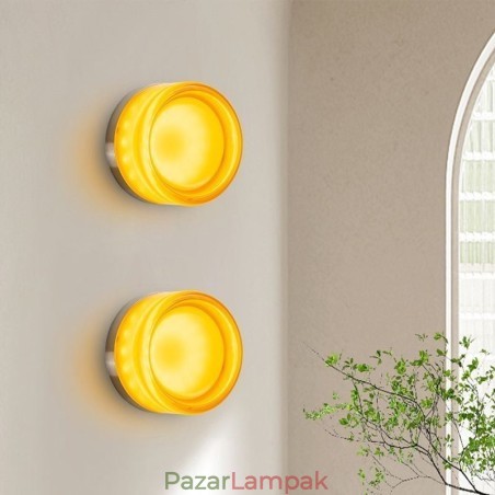 Fali lámpa Modern, minimalista akril egyfejű, kerek kovácsoltvas kis falikar Fali lámpa Modern, minimalista akril egyfejű, kerek kovácsoltvas kis falikar