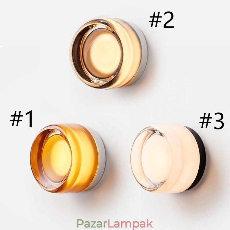 Fali lámpa Modern, minimalista akril egyfejű, kerek kovácsoltvas kis falikar