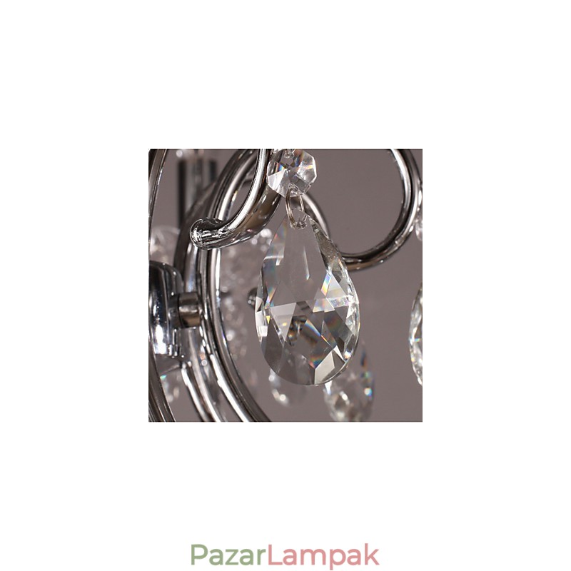 Hagyományos klasszikus kristály króm fém csillár