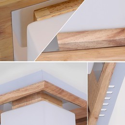 Falba süllyesztett mini stílusú modern kortárs fa