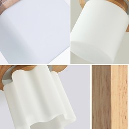 Falba süllyesztett mini stílusú modern kortárs fa