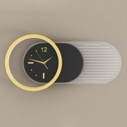 Fali lámpa Modern minimalista akril kovácsoltvas óra fali lámpa