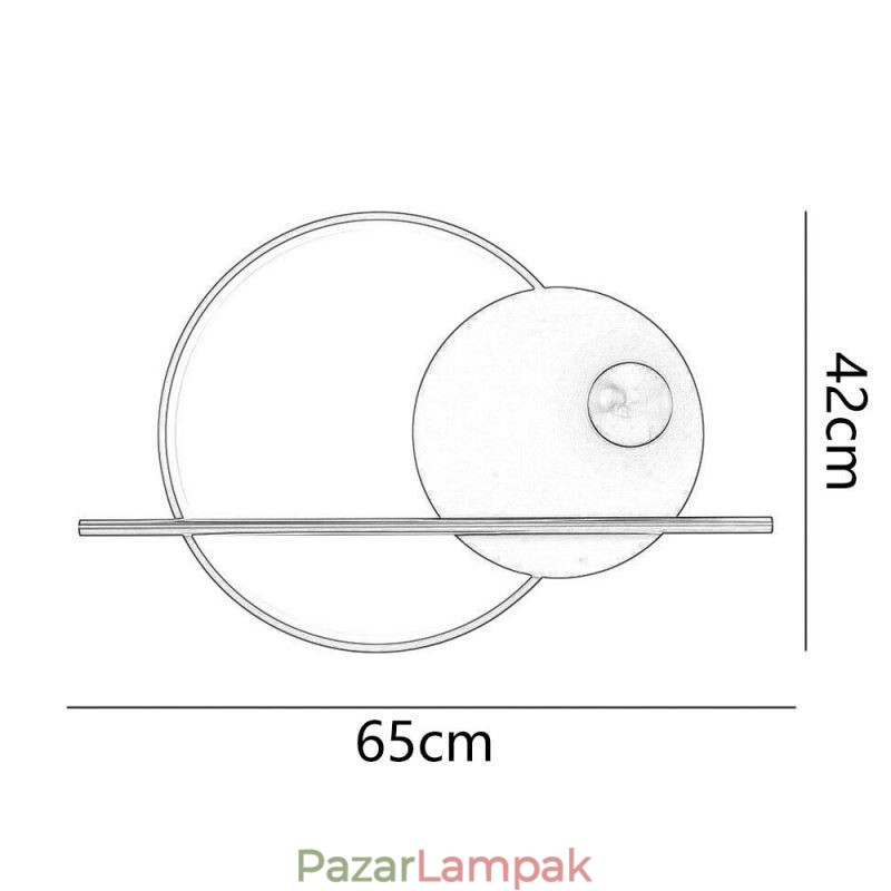 Fali lámpa Kerek kerti Kovácsoltvas falikar