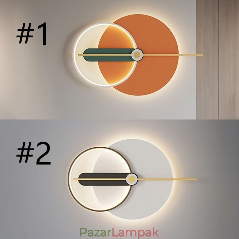 Fali lámpa Kovácsoltvas mutatós falikar