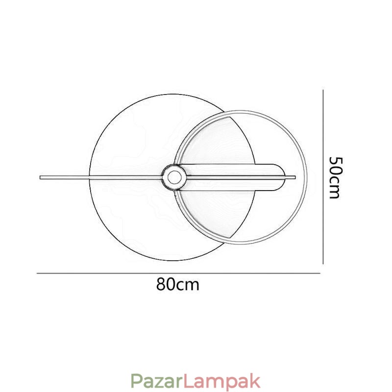 Fali lámpa Kovácsoltvas mutatós falikar