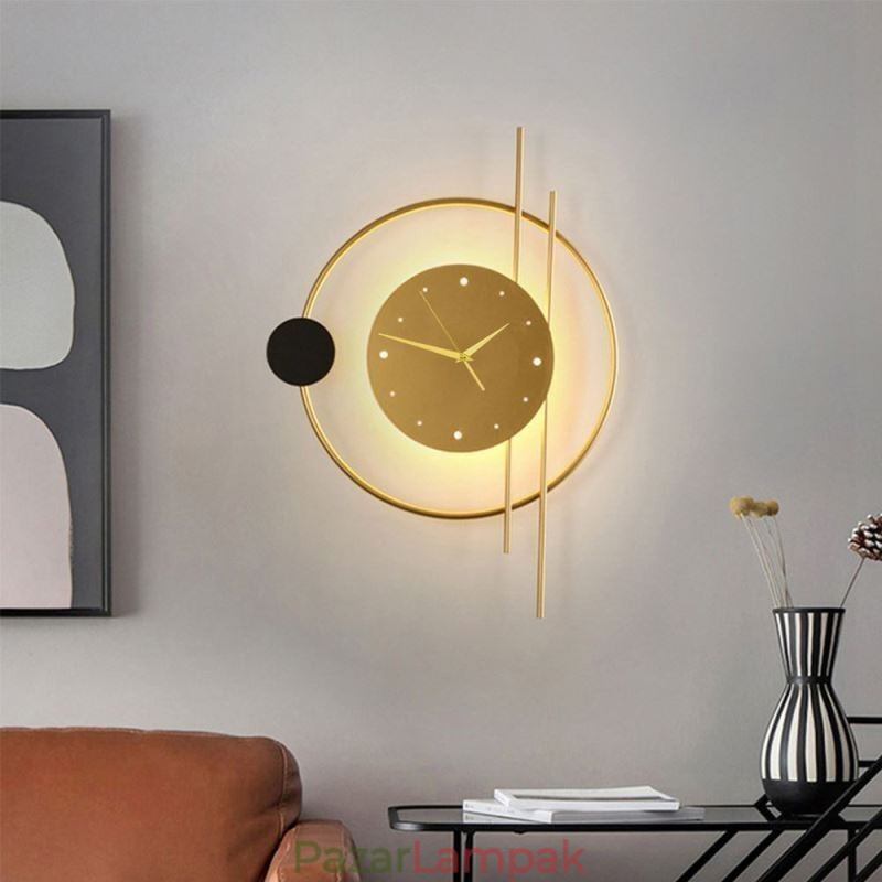 Óra fali lámpa Modern minimalista kovácsoltvas fali lámpa és