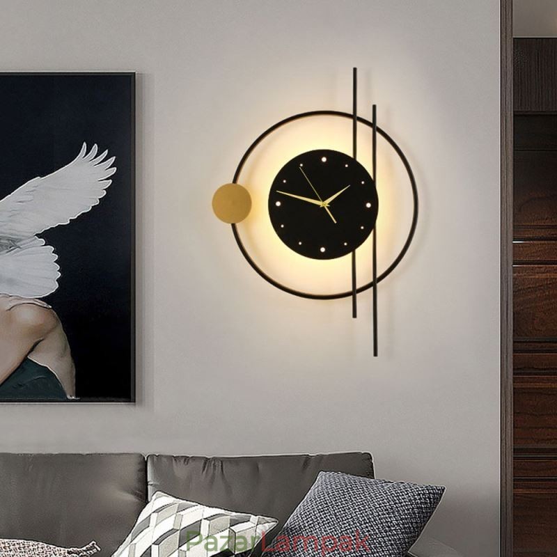 Óra fali lámpa Modern minimalista kovácsoltvas fali lámpa és