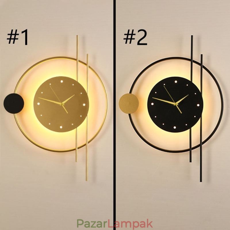 Óra fali lámpa Modern minimalista kovácsoltvas fali lámpa és