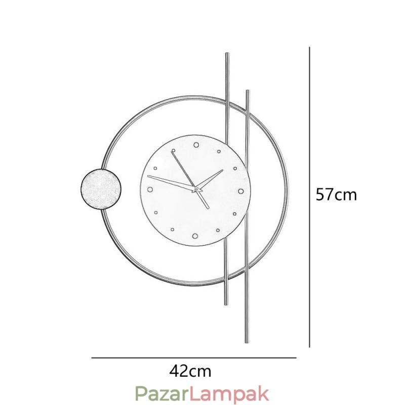 Óra fali lámpa Modern minimalista kovácsoltvas fali lámpa és