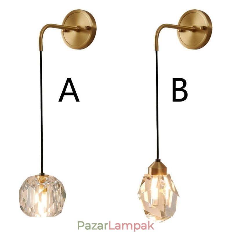 Modern fali lámpa Kreatív kristály fali lámpa