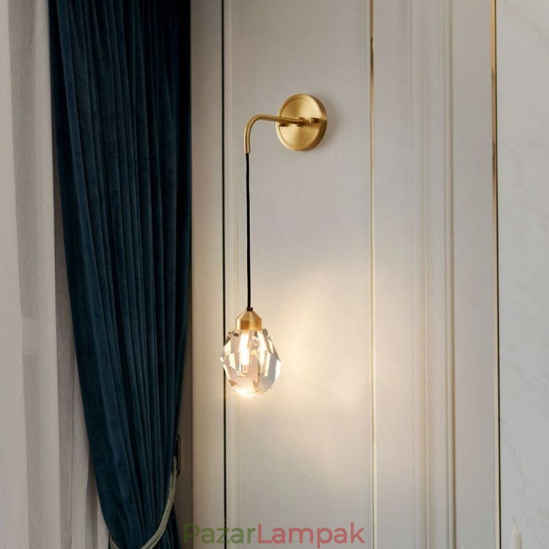 Modern fali lámpa Kreatív kristály fali lámpa