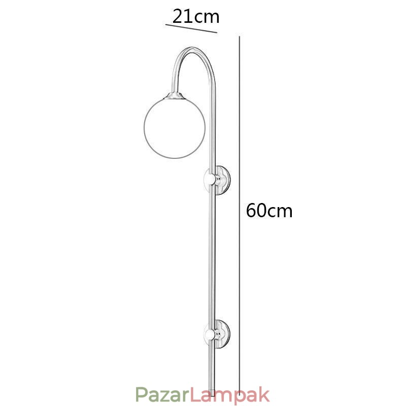 Modern falilámpa csiszolt arany falilámpa
