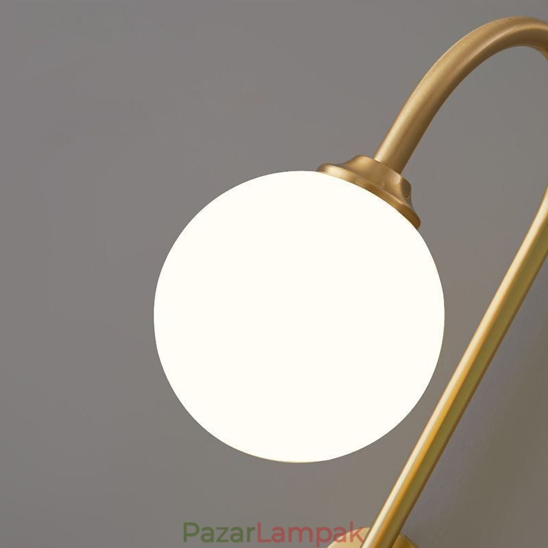 Modern falilámpa csiszolt arany falilámpa