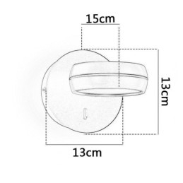Forgó fali lámpa Modern minimalista falikar