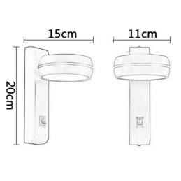 Forgó fali lámpa Modern minimalista lámpa
