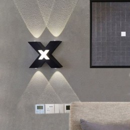 Art Deco fali lámpa fel lefelé beltéri világítás, alumínium falikar