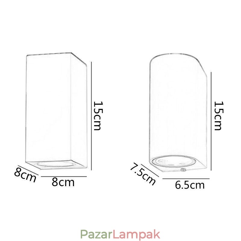 Fali lámpa Modern egyszerű alumínium beltéri fali lámpa