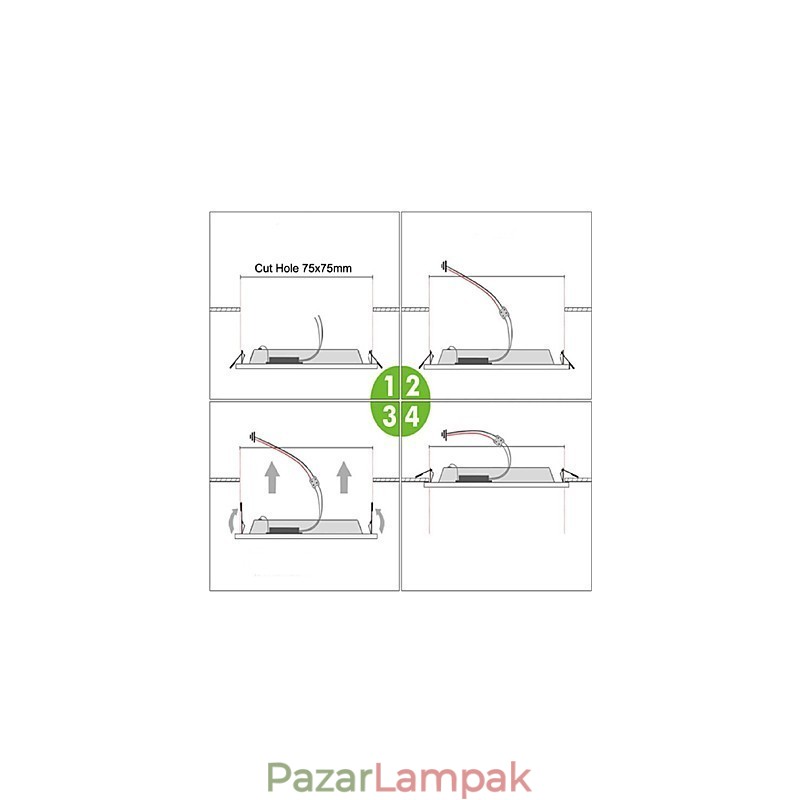 Modern, kortárs festés, fém süllyesztett tartó