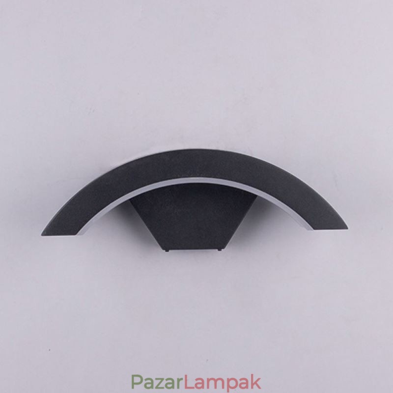 Minimalista alumínium lámpa kerti vízálló félhold fali lámpa